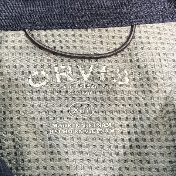 Orvis short sleeve blue shirt - Picture 3 of 8